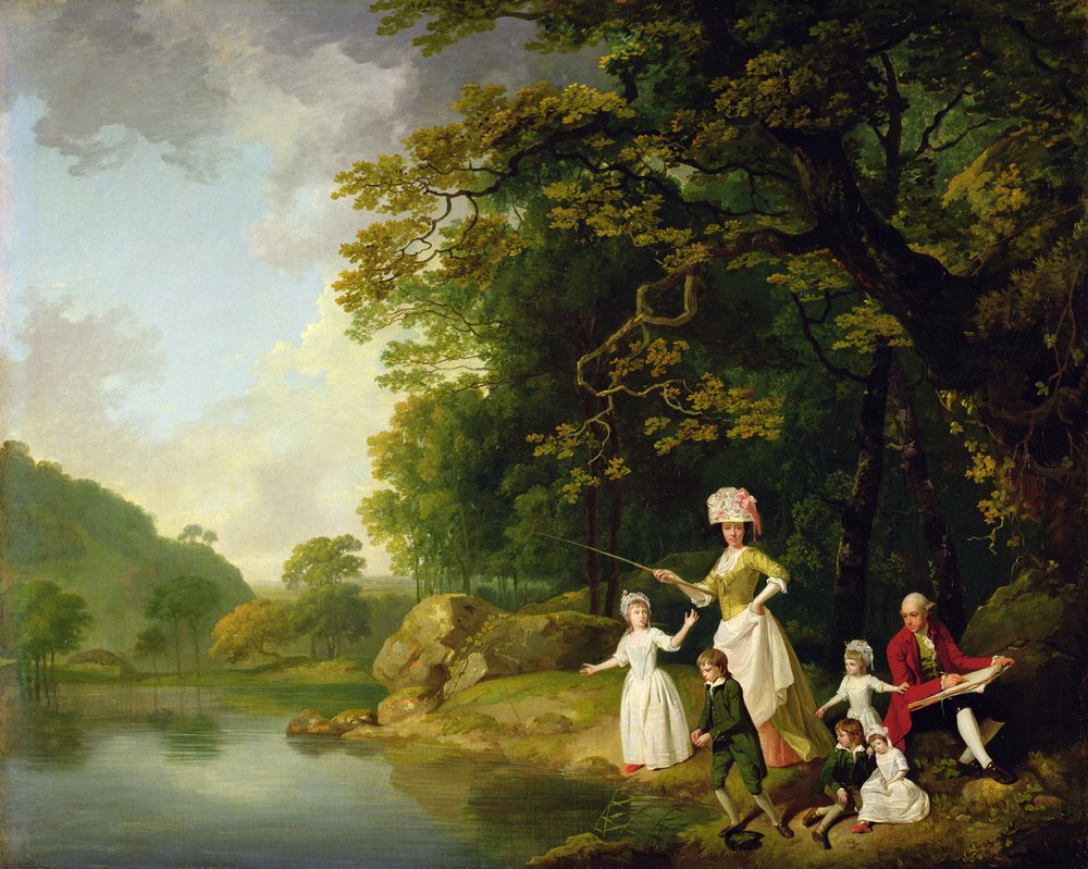 George e Mary Browne com seus cinco filhos mais velhos, c.17734 de Francis Wheatley
