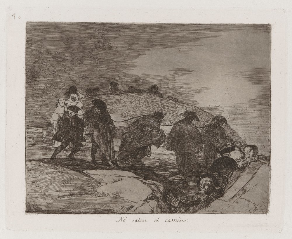 Eles Não Conhecem o Caminho, Placa 70 de Os Desastres da Guerra de Francisco de Goya
