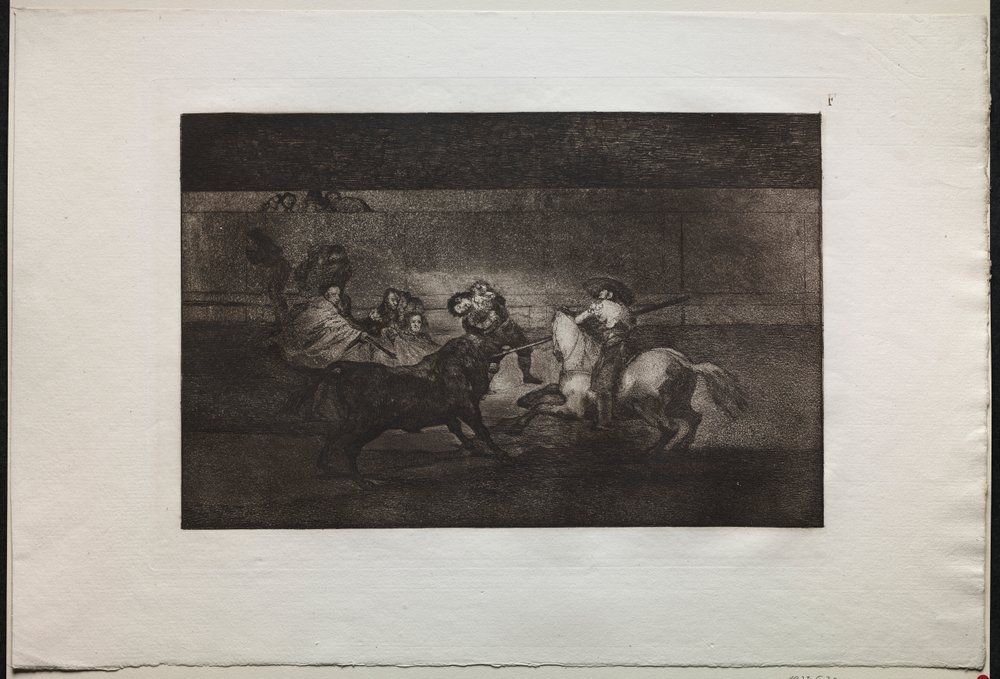 Touradas: A Morte de Pepe Illo (3ª Composição) de Francisco de Goya