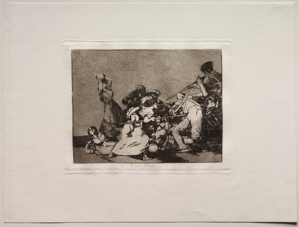 Os Horrores da Guerra: E Eles São Como Animais Selvagens de Francisco de Goya
