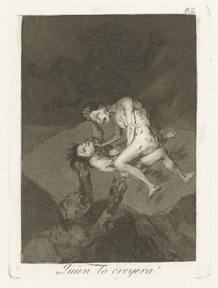 Wie tinha esse gedacht! Quem acreditaria! (título no objeto) Los Caprichos (título da série) de Francisco de Goya