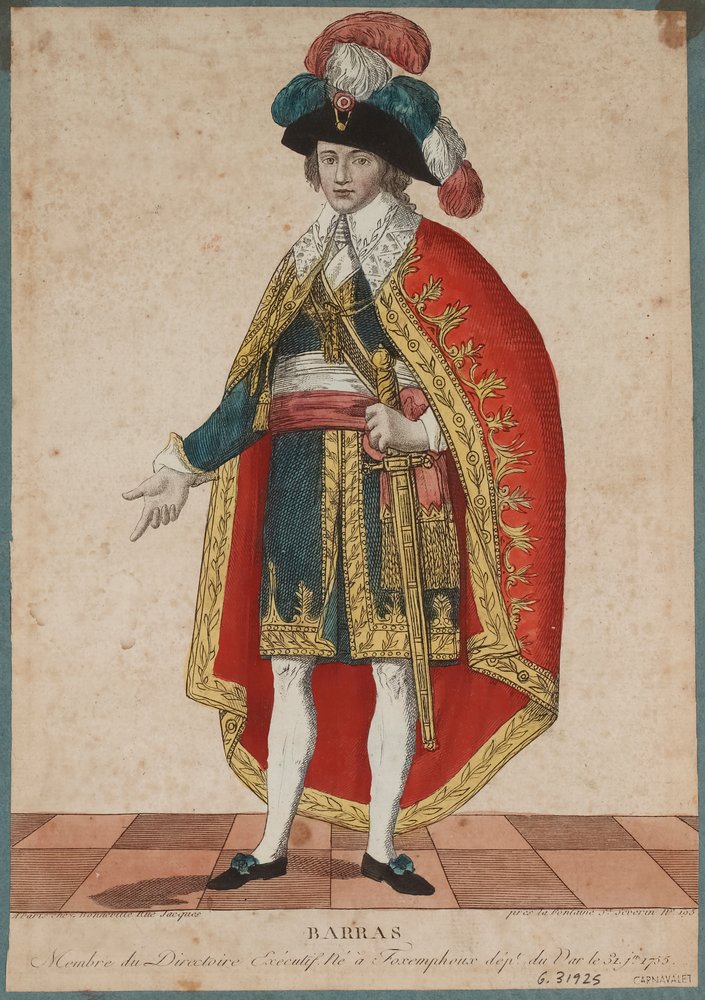 Retrato de Paul de Barras 1755-1829, c. 1795. de Francois Bonneville