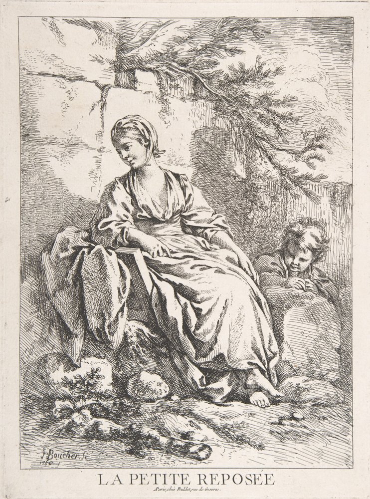 A Jovem a Descansar de François Boucher