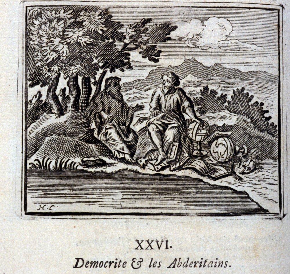 Os democratas e os abderitanos. Fábulas de Jean de La Fontaine (1621-95). Ilustração de François Chauveau (1613-1676). Edição de 1728. de Francois Chauveau