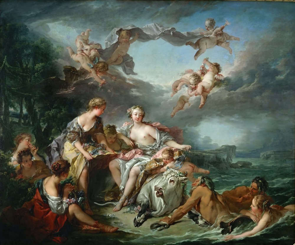 O rapto de Europa de François Boucher