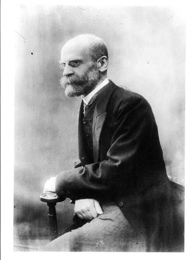Retrato de Emile Durkheim (1858-1917) de French Photographer