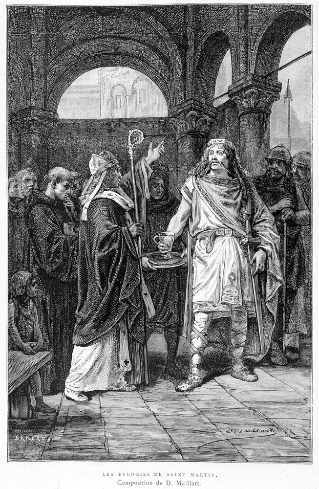 Os elogios de São Martinho - em "Les chroniceurs de l