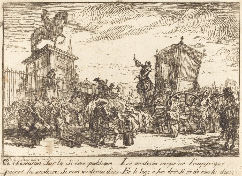 O Charlatão (Le Charlatan) de Gabriel Jacques de Saint Aubin