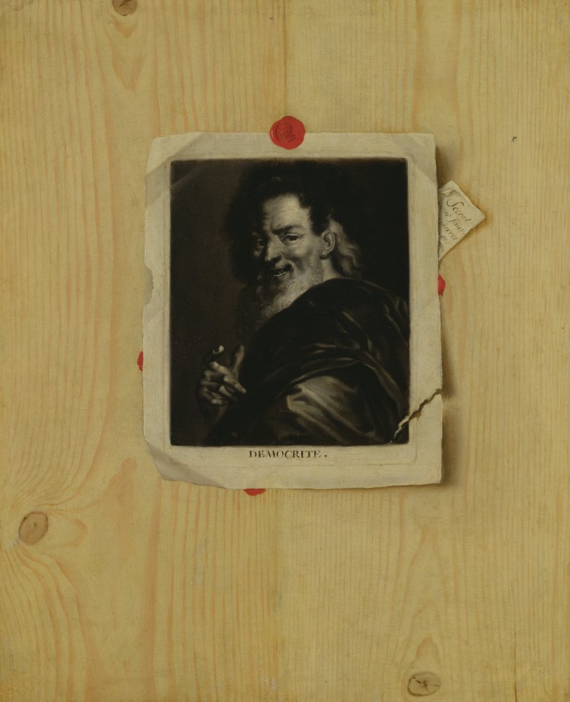 Trompe l&39;Oeil, Demócrito de Gaspard, or Gabriel Gresely