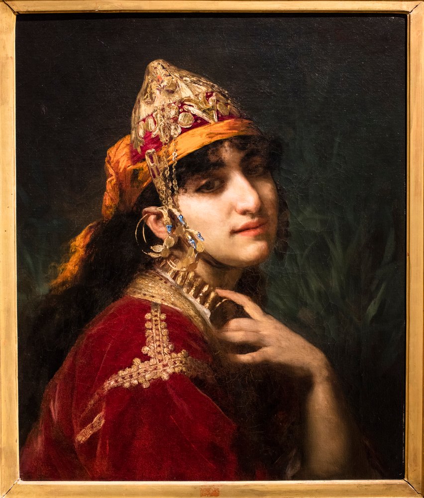 Halima (óleo sobre tela) de Gaston Saintpierre