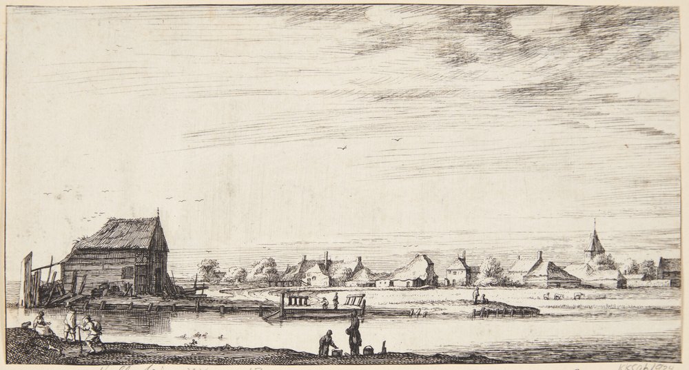 Vista para Sloterdijk de Geertruyt Roghman
