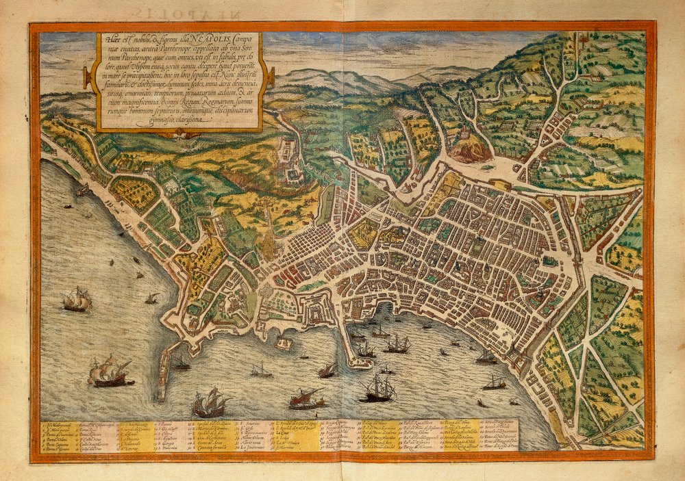 Mapa do Civitates Orbis Terrarum de Georg Braun