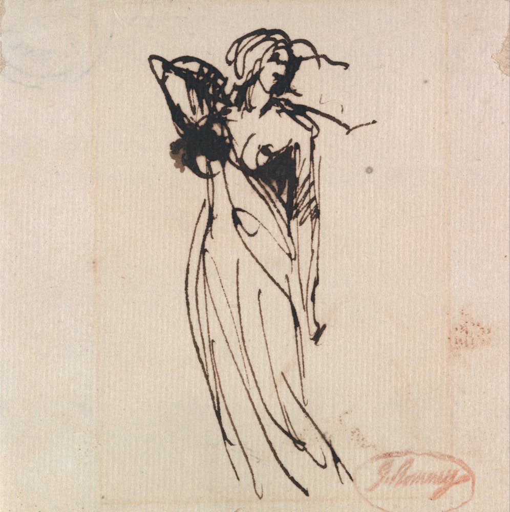 Figura feminina em pé de George Romney