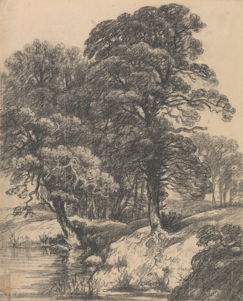 Uma Paisagem arborizada com piscina | George Frost