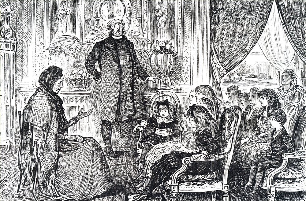 Uma aula de Escola Dominical. de George du Maurier