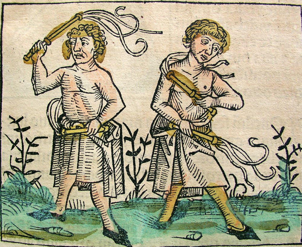 Flagelantes, publicado no Nuremberg Chronicle, 1493 de German School