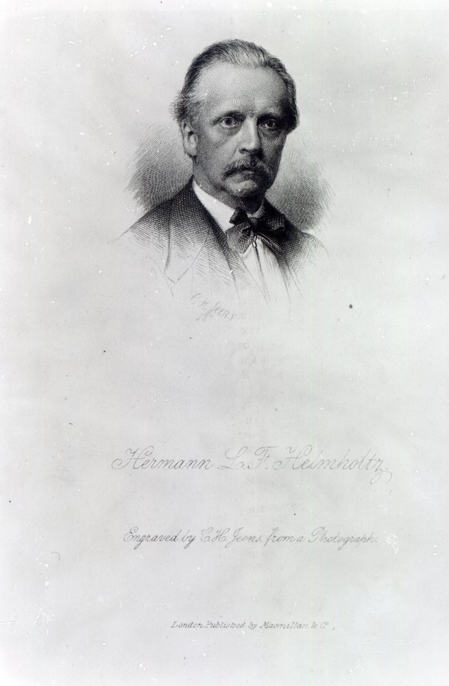 Hermann von Helmholtz, gravado por CH Jeens de German School