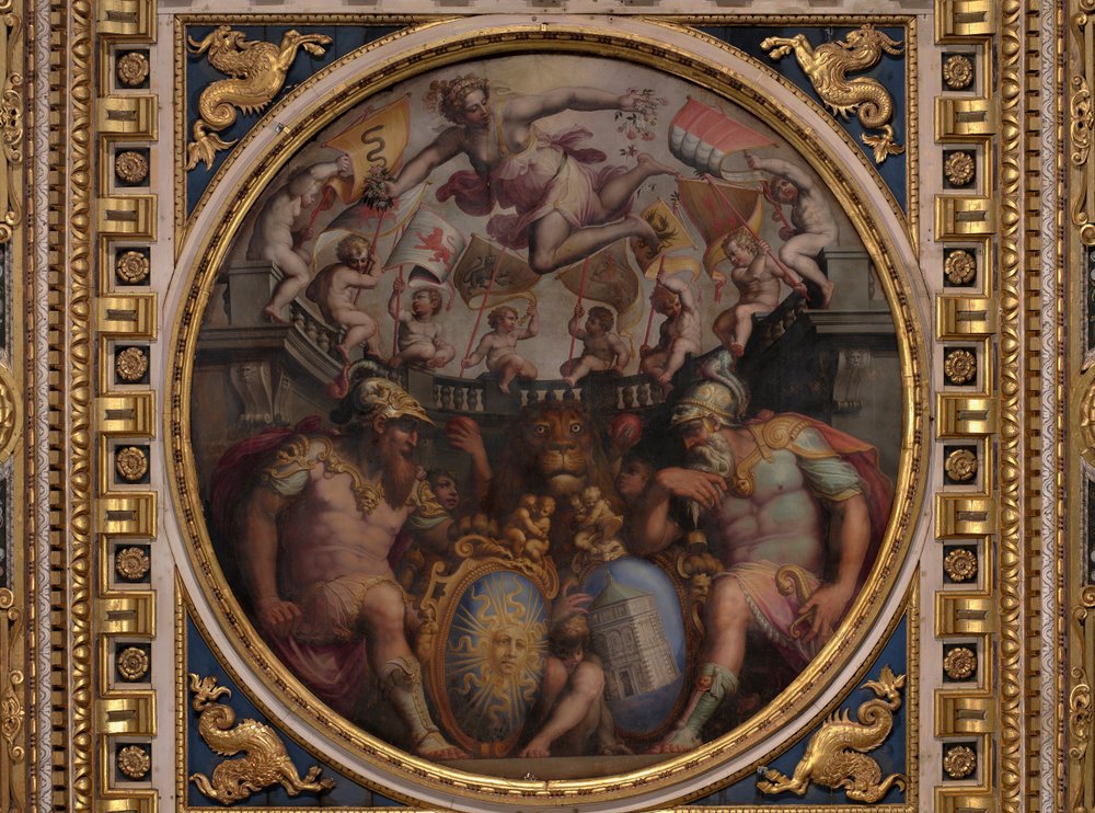 Alegorias dos bairros de San Giovanni e Santa Maria Novella de Giorgio Vasari