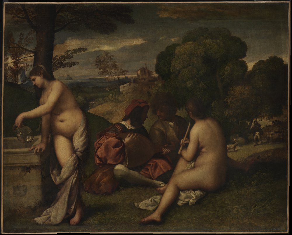 Concerto campestre, c. 1510 de Giorgione da Castelfranco