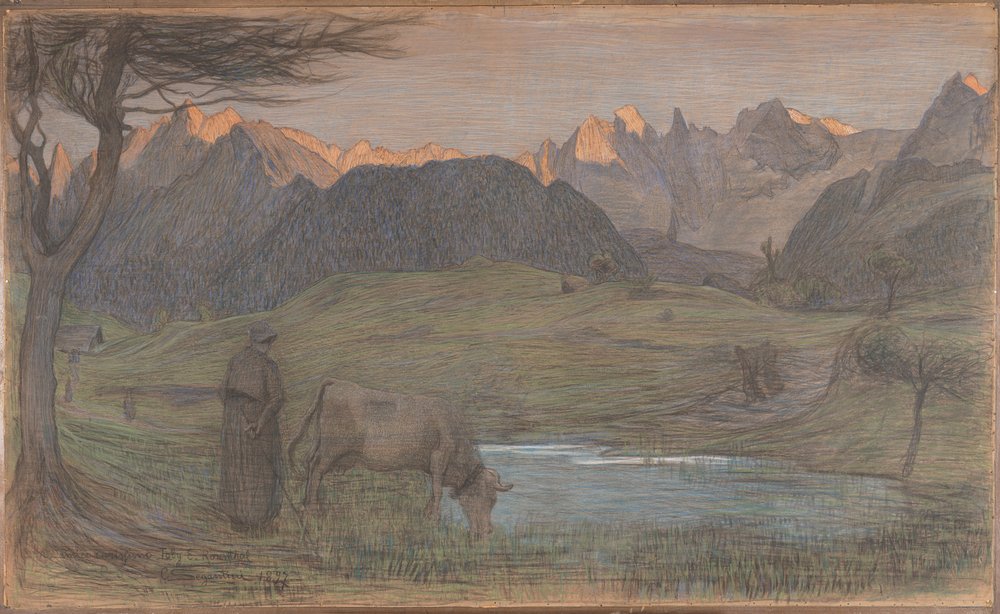 Estudo para "La Vita" de Giovanni Segantini