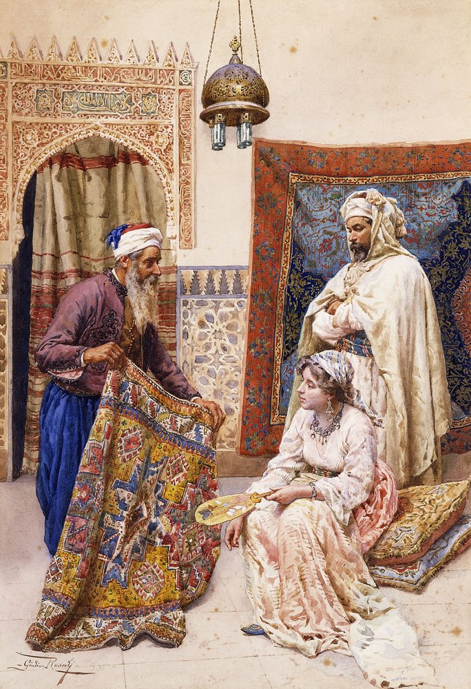 O vendedor de tapetes, de Giulio Rosati