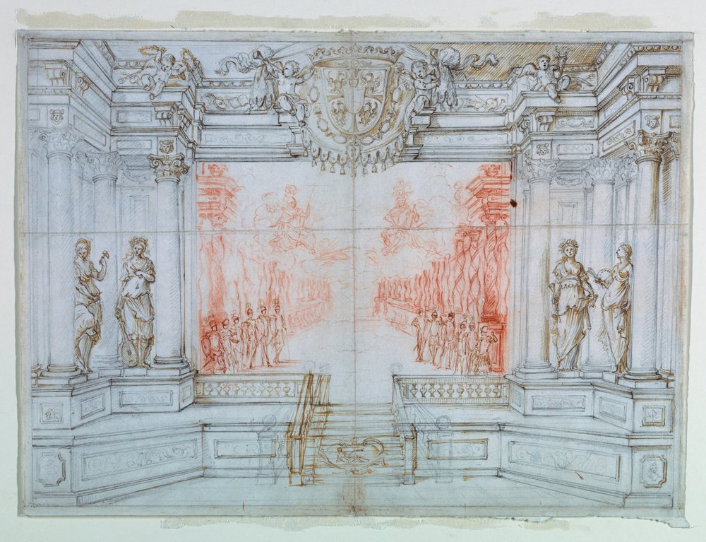 Desenho, cenografia: Ballet Cele, 1674