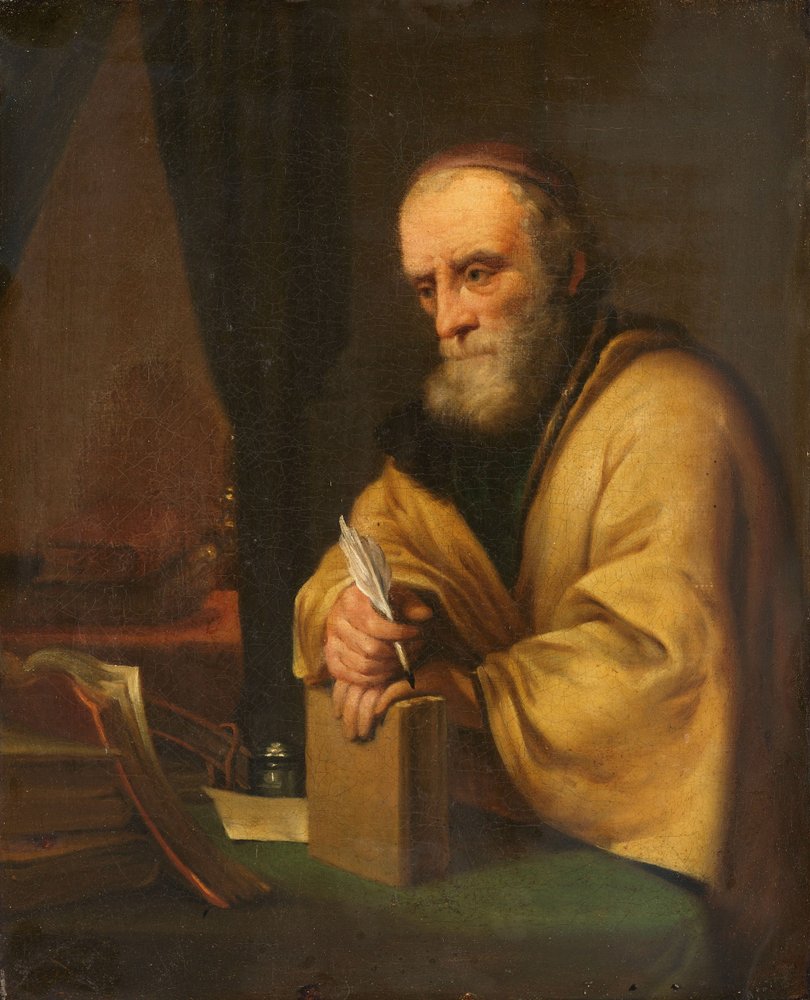 Um antigo académico de Godfrey (after) Kneller