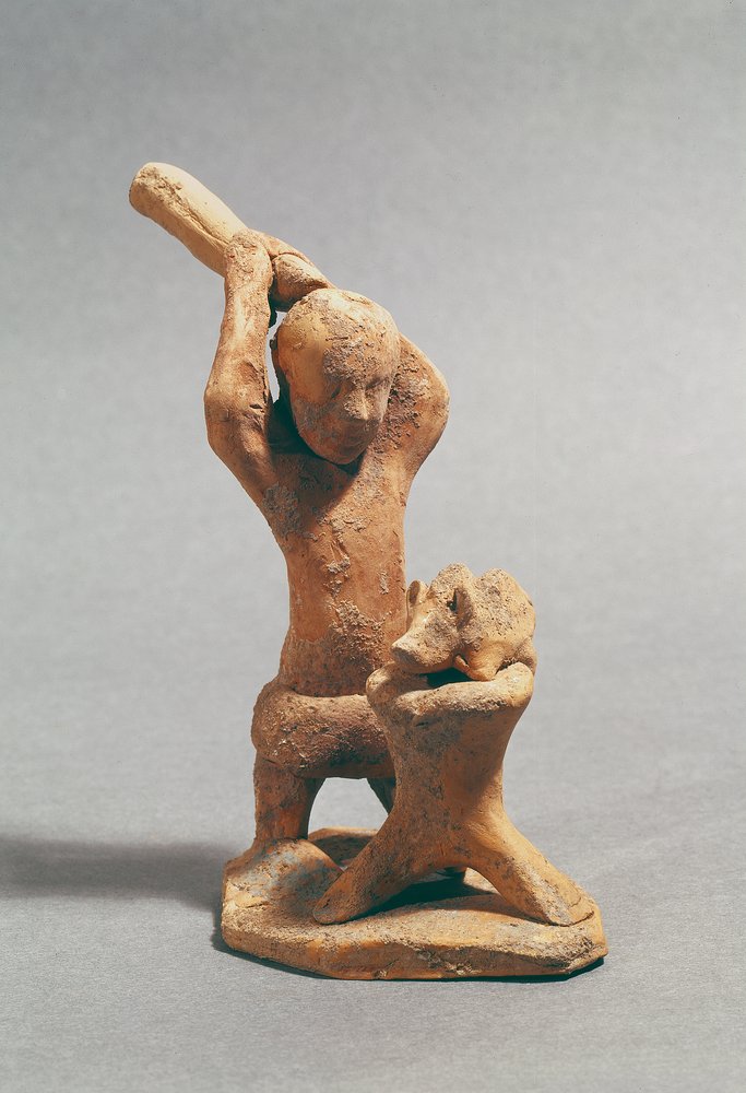 O açougueiro (terracota) de Greek