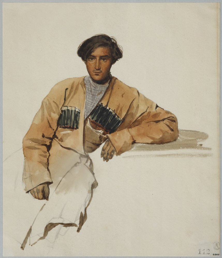 Retrato de Christophor Dmitrievich Sanikidze, 1841 de Grigori Grigorevich Gagarin