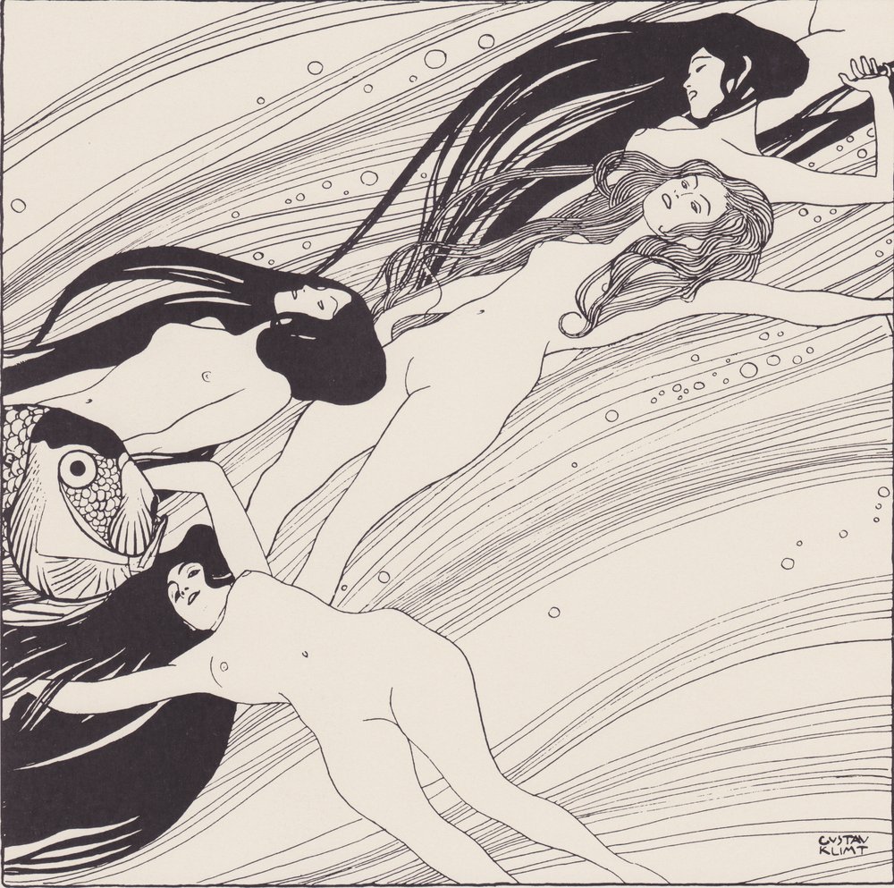 sangue peixe de Gustav Klimt