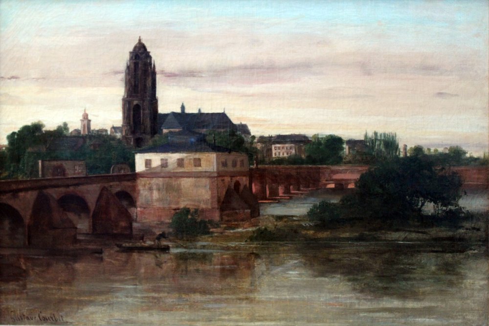 Vista, de, frankfurt am main de Gustave Courbet