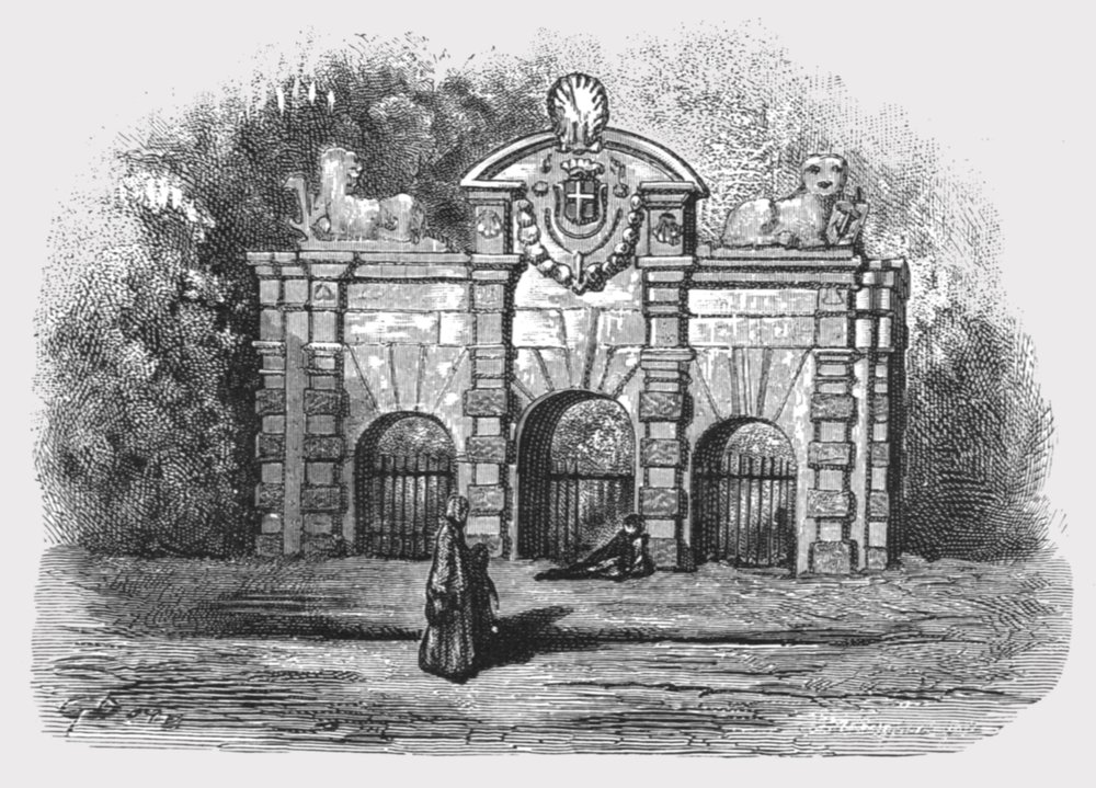 "Portão de Buckingham", 1872. de Gustave Dore