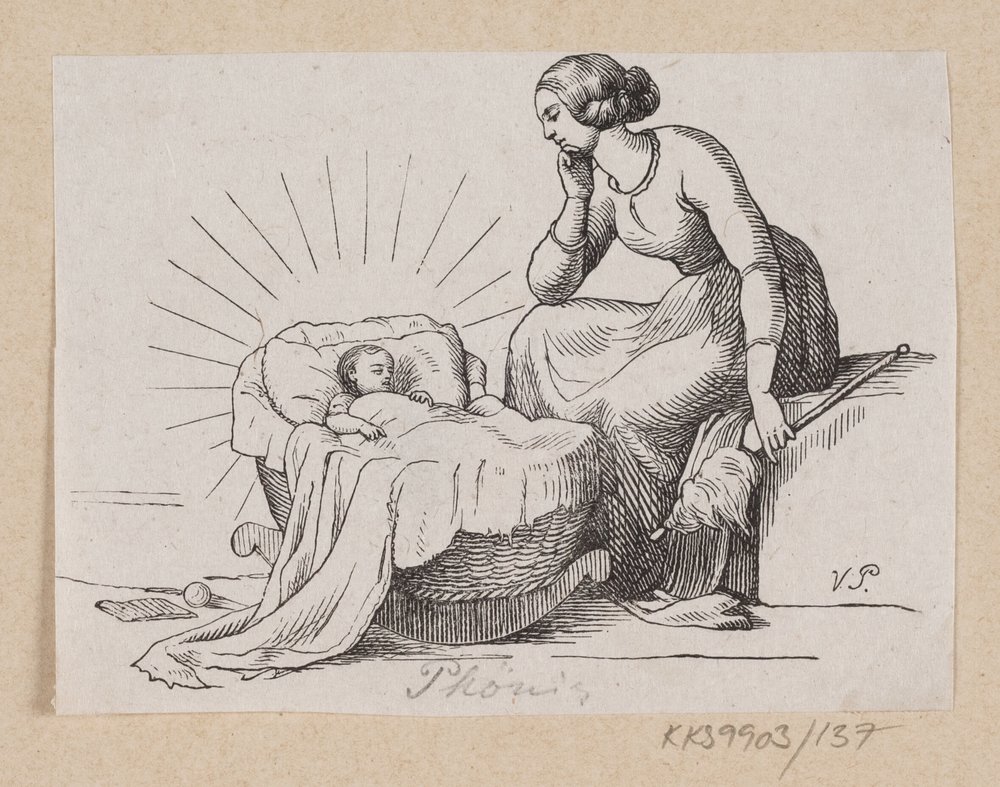 Ilustração para "Phoenix Bird" em H.C. Andersen, "Contos de fadas e histórias", Volume 2 de H.P. Hansen