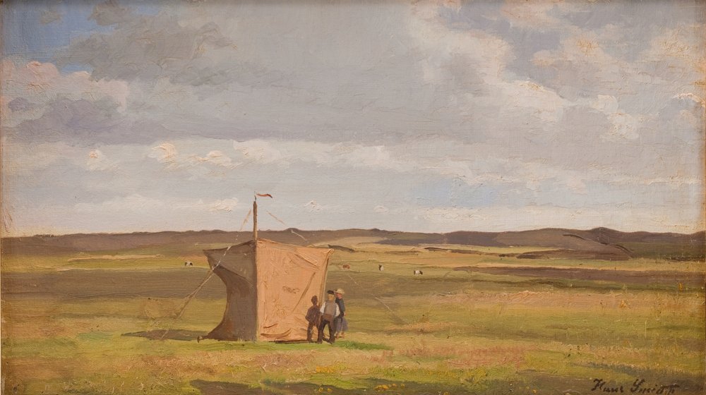 O abrigo do artista nas charnecas da Jutlândia de Hans Smidth