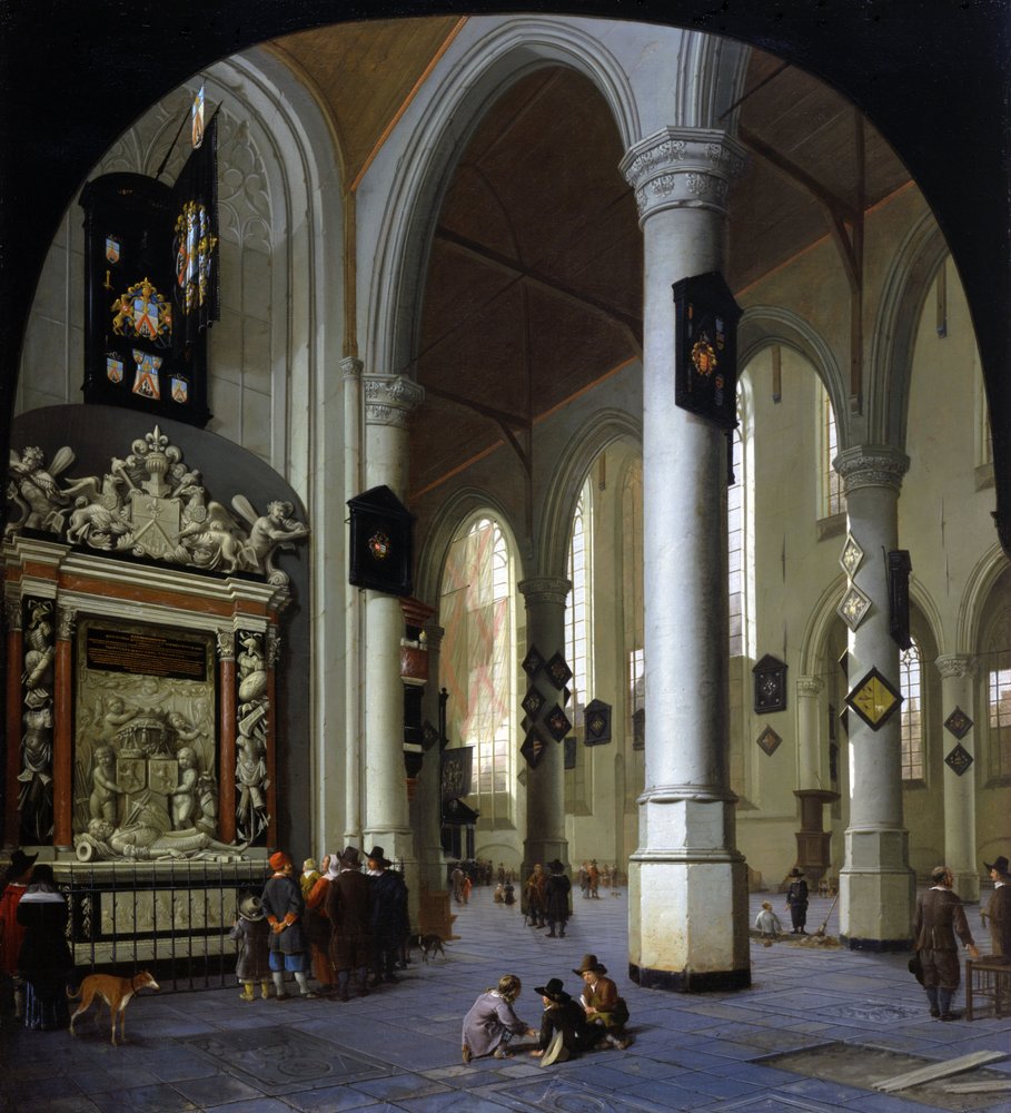 Igreja Velha em Delft com o túmulo do almirante Tromp de Hendrik Cornelisz. van Vliet