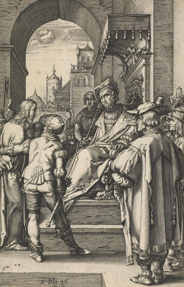 Cristo antes de Pilatos de Hendrik Goltzius
