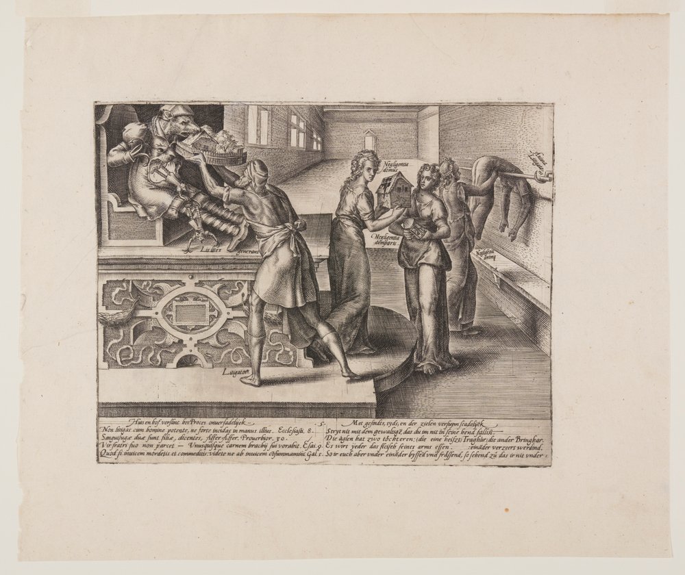 A despesa do litígio, de Litis Abusus (Os abusos da lei) de Hendrick Goltzius