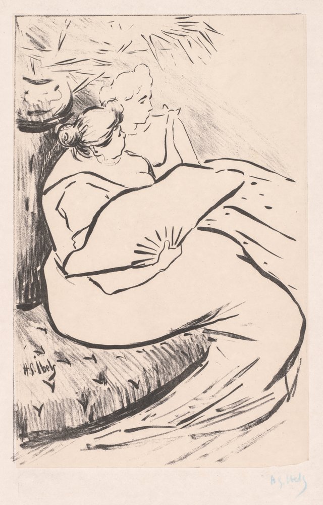 Mulher sentada, ca. 1895-1900. de Henri-Gabriel Ibels