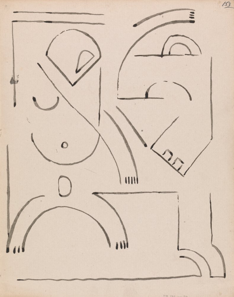 Composição da Figura Abstrata de Henri Gaudier-Brzeska