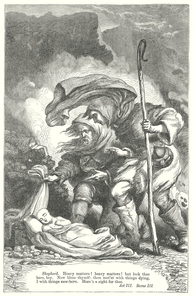 O Conto de inverno (gravura) de Henry Courtney (after) Selous