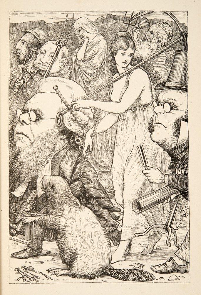 Para persegui-lo com garfos e esperança &39;, de A caça do Snark, uma agonia em oito encaixa, por Lewis Carroll, pub. 1876 de Henry Holiday