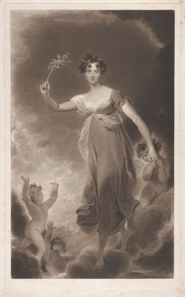 Lady Leicester como Esperança de Henry Hoppner Meyer