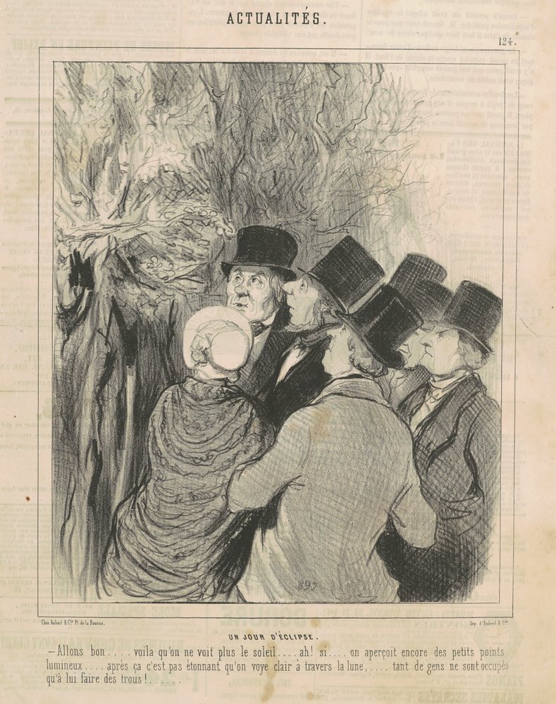 Um dia eclipses de Honoré Daumier