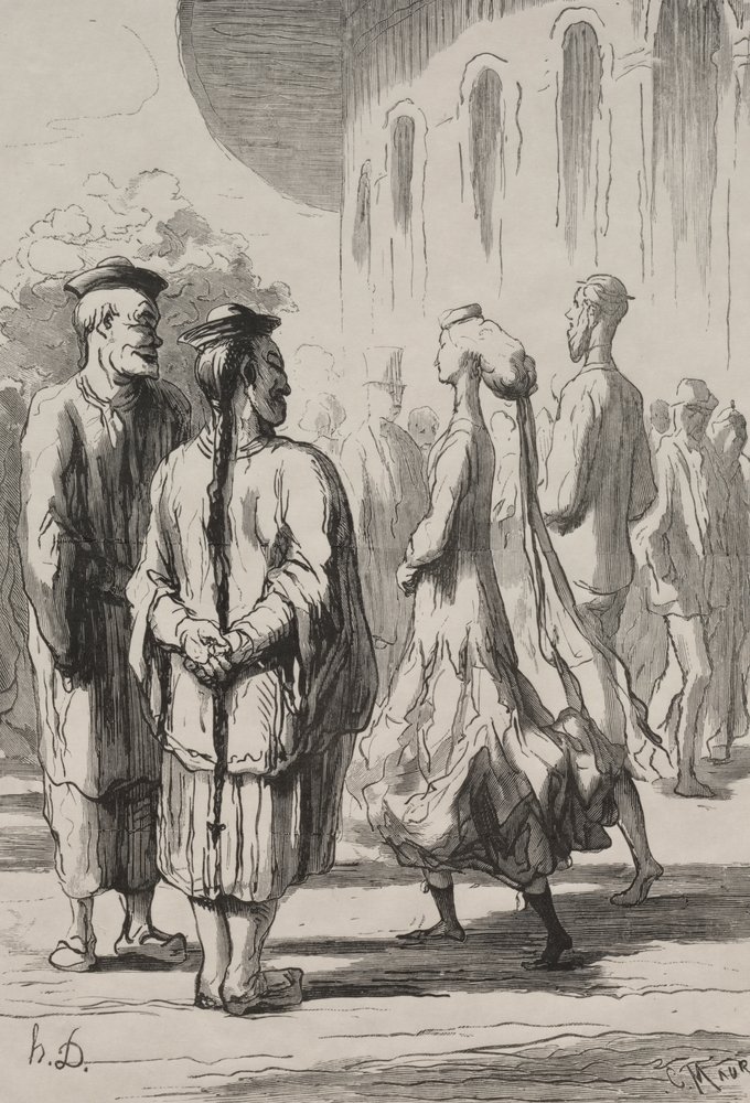 Quem são os verdadeiros chineses? de Honoré Daumier
