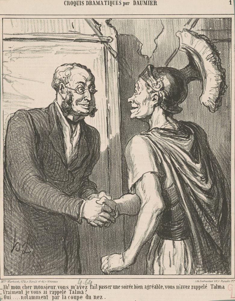 Ah! Meu caro senhor, você me tem... de Honoré Daumier