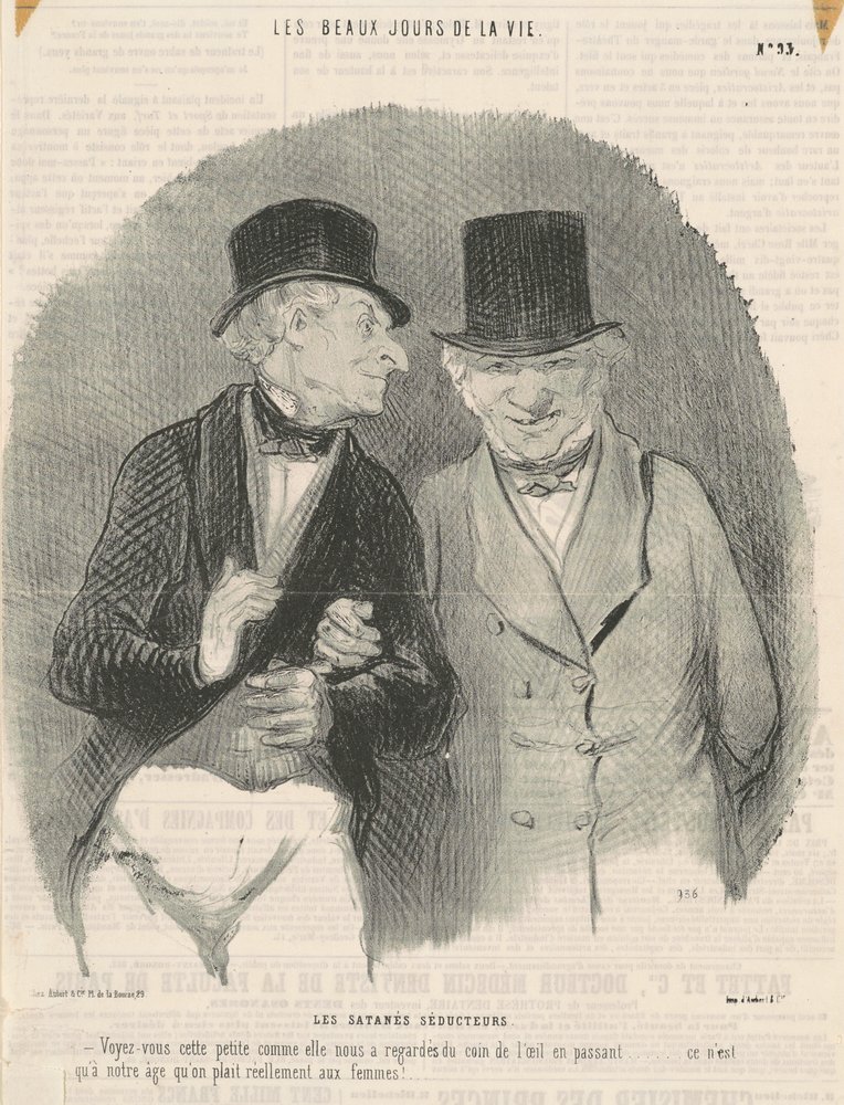 Os malditos sedutores de Honoré Daumier