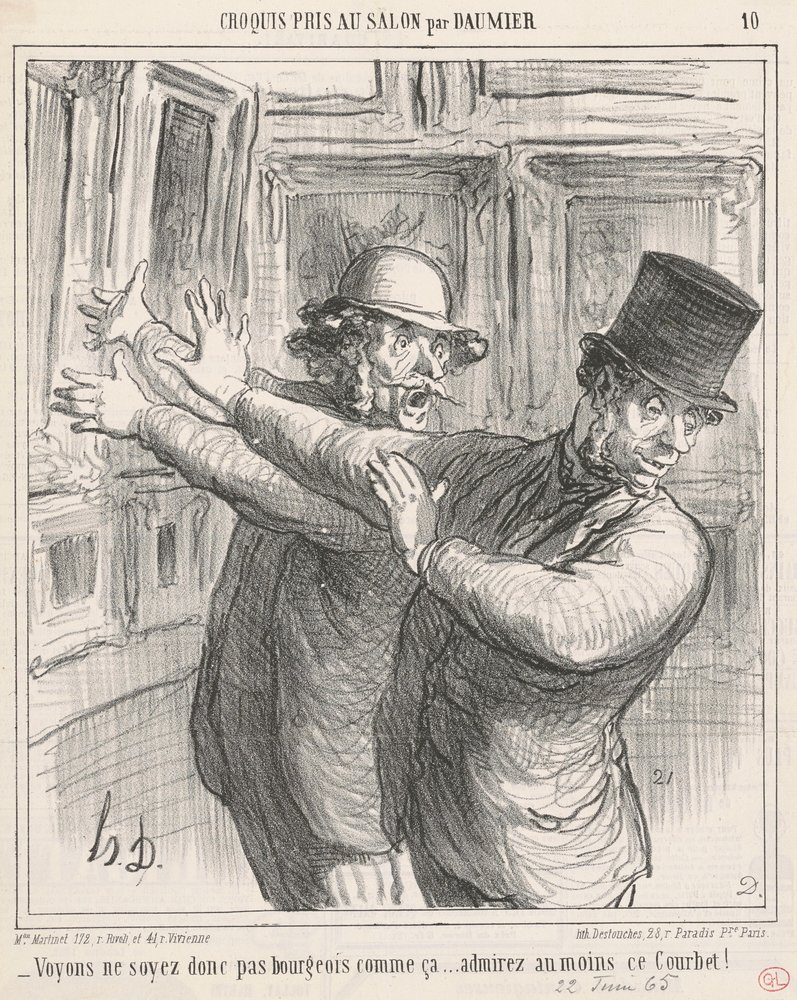 Vamos ver... pelo menos admirar este Courbet! ... de Honoré Daumier