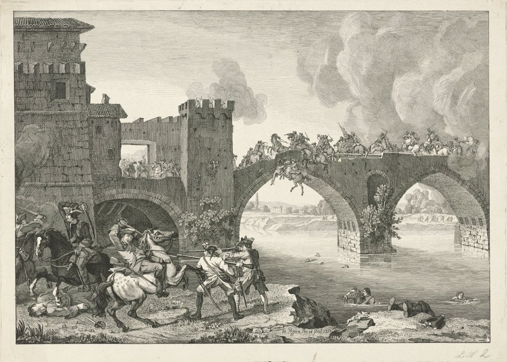 Lutar sobre uma ponte de Hyacinth de La Pegna