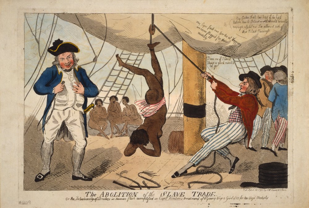 A abolição do tráfico de escravos, ou a desumanidade dos mercadores de carne humana exemplificada no capitão de Isaac Robert Cruikshank