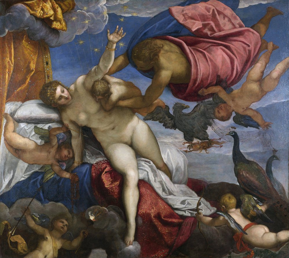 A origem da Via Láctea, c. 1575-80 de Jacopo Robusti Tintoretto